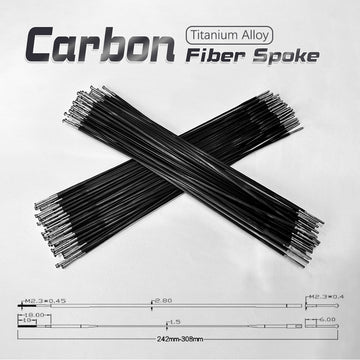 Carbon–Titanium Spokes for Bicycles Oval 2.6g