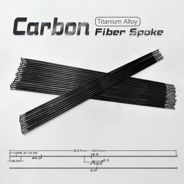 Carbon–Titanium Spokes for Bicycles Oval 2.3g