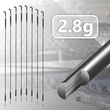 Carbon–Titanium Spokes for Bicycles Oval 2.8g J-Bend