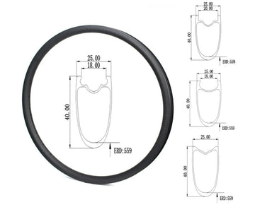 700c-Carbon RIM disc-25mm wide 40mm deep