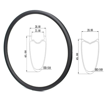 700c-Carbon RIM disc-28mm wide 45mm deep