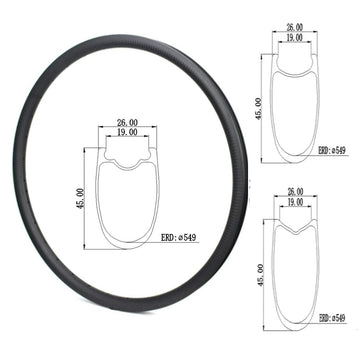 700c-Carbon RIM disc-26mm wide 45mm deep