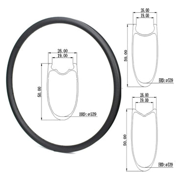 700c-Carbon RIM disc-26mm wide 50mm deep