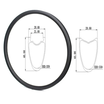 700c-Carbon RIM disc-28mm wide 40mm deep