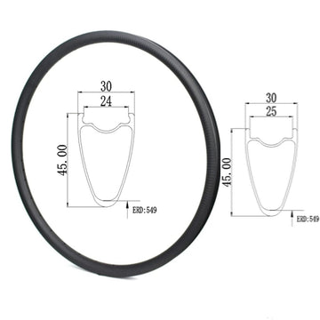 700c-Carbon RIM disc-30mm Wide 45mm deep