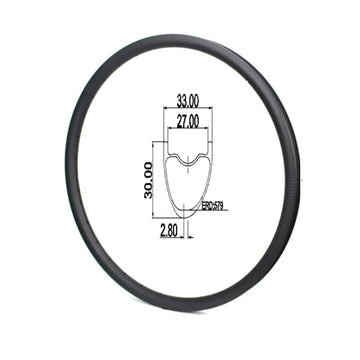 [Ultralight] 29" MTB Rim 30mm deep 33mm wide(ERD579)-Asymmetric